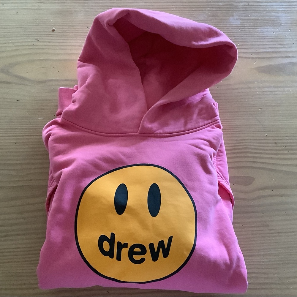 Hot pink drew hoodie size X-large